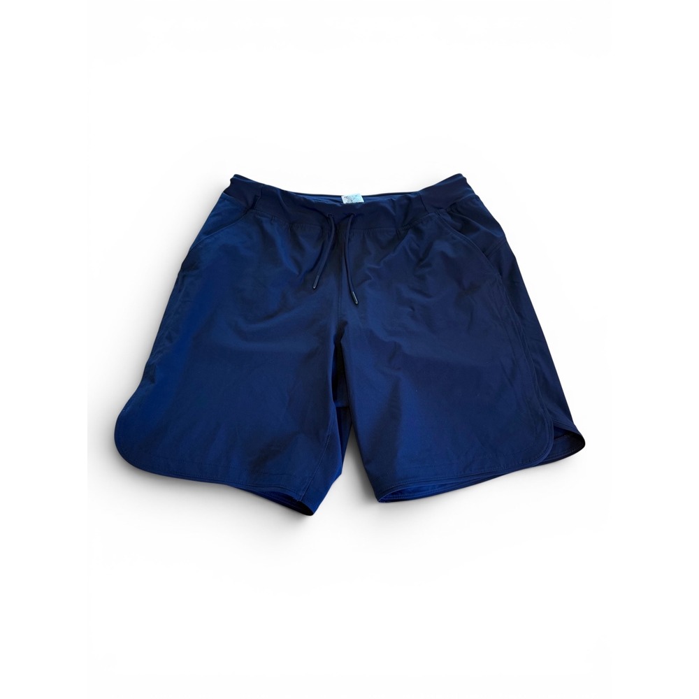 Women's Lands' End Navy Blue Swim Shorts/Board Shorts Pockets Size 12 Beach